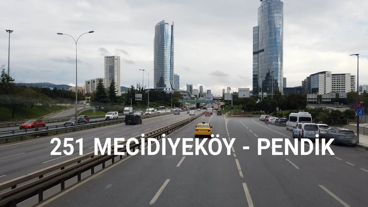 İstanbul (251 Mecidiyeköy - Pendik) Otobüs Yolculuğu