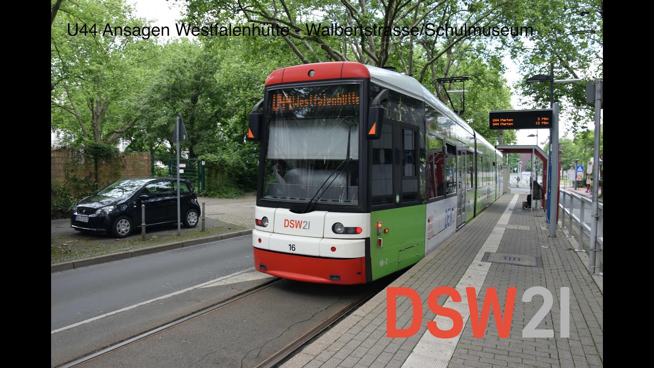 [DSW21] Ansagen der U44 Westfalenhütte - Walbertstrasse/Schulmuseum