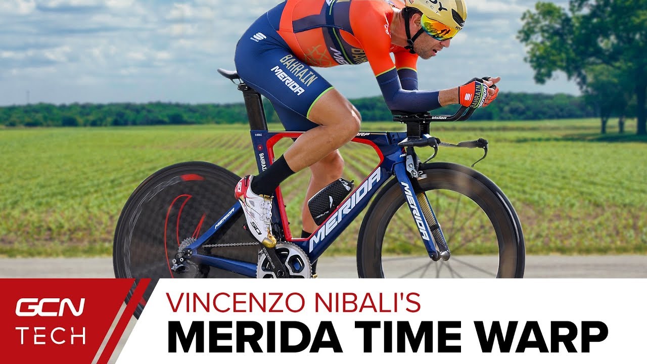Vincenzo Nibali's Merida Time Warp Time Trial Bike | Bahrain Merida Pro Bike