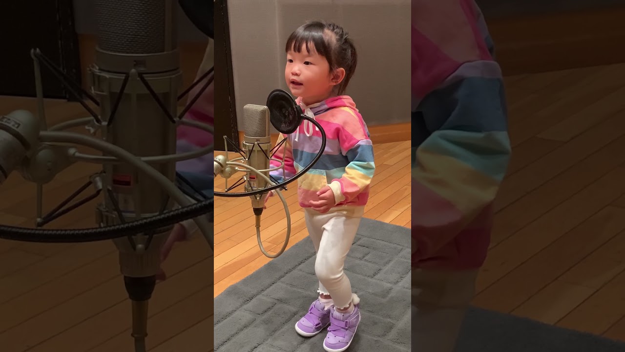 #レコーディング #recording #NONOKA #노노카 ののちゃん3さい こどもうた レコーディング「マーチング・マーチ」 #ののか　#村方乃々佳  #Shorts