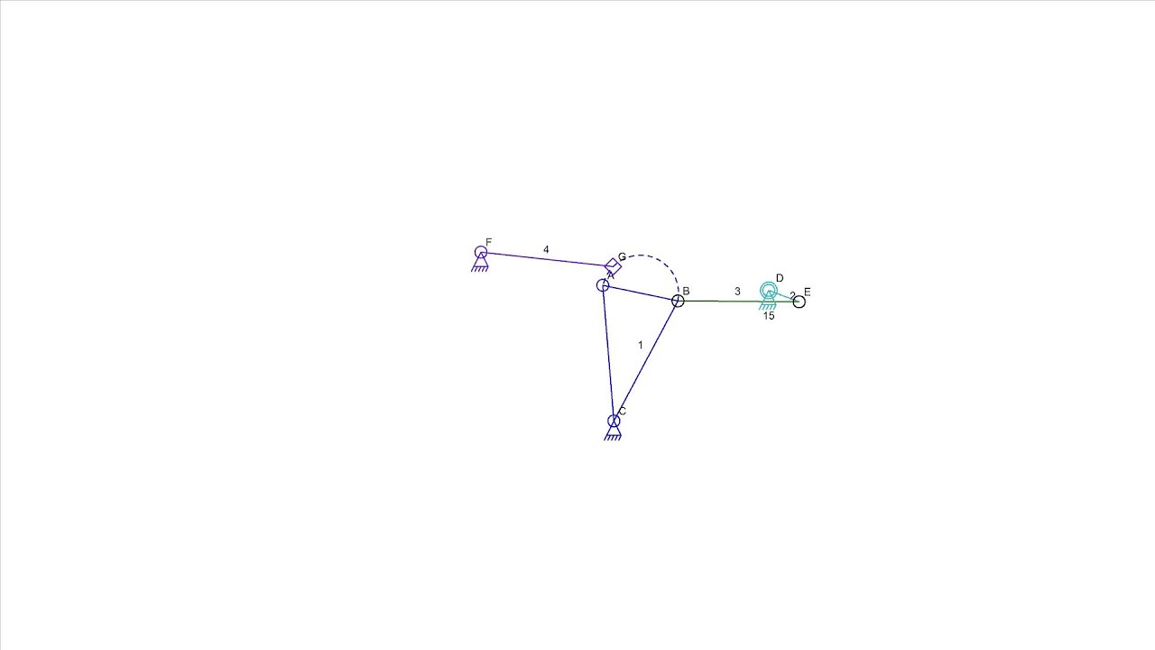 Curved Slider Path on Moving Link