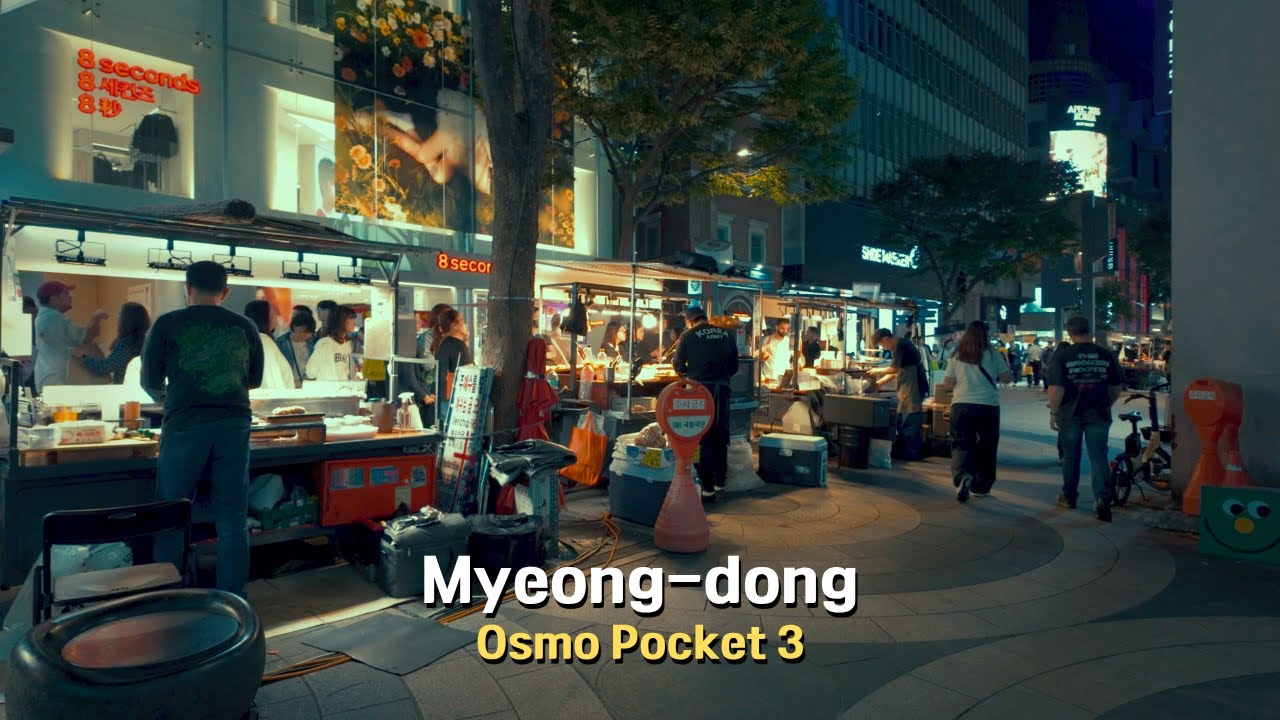 10PM in Myeongdong — still eating, still alive(Osmo Pocket 3)