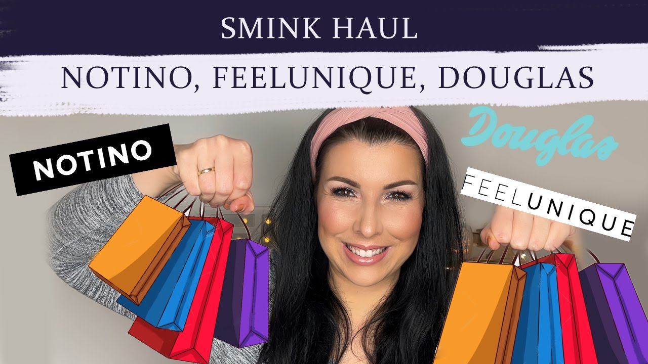 SMINK HAUL - FEELUNIQE, DOUGLAS, NOTINO // Unboxing & Swatch //