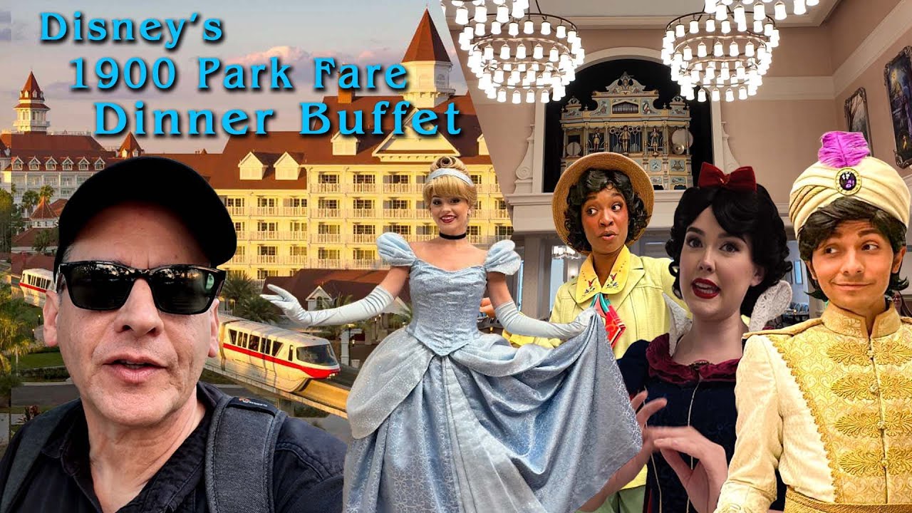 Ужин-буфет в парке развлечений Disney's 1900 Park Fare: ребрышки и клубничный суп | Grand Floridian