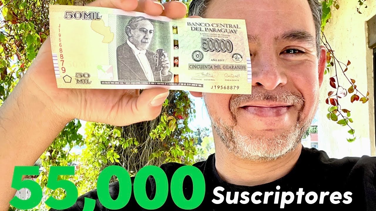 “¡55,000 suscriptores! Unboxing del billete de Agustín Barrios