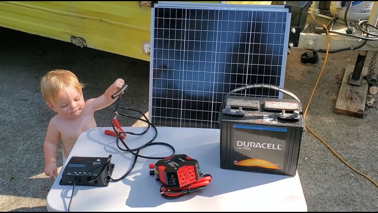 Basic 12v solar components and connections