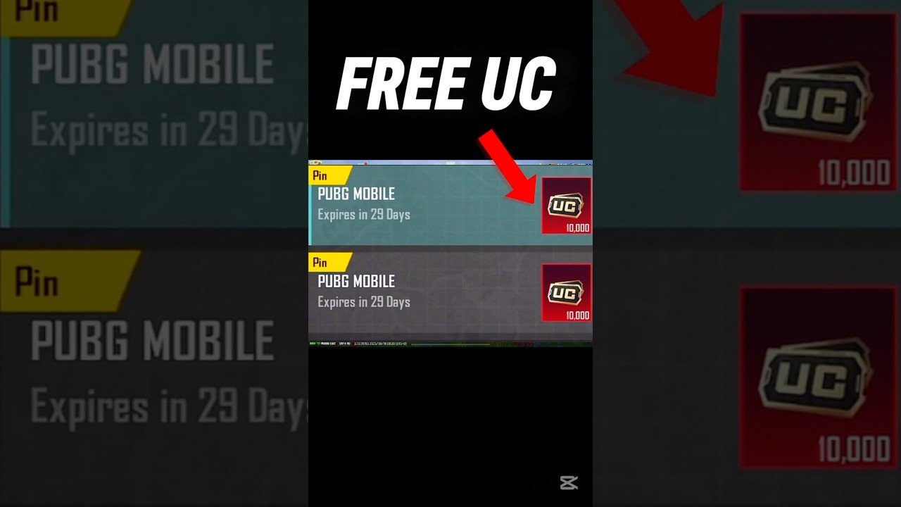 😱 FREE UC FROM PUBG