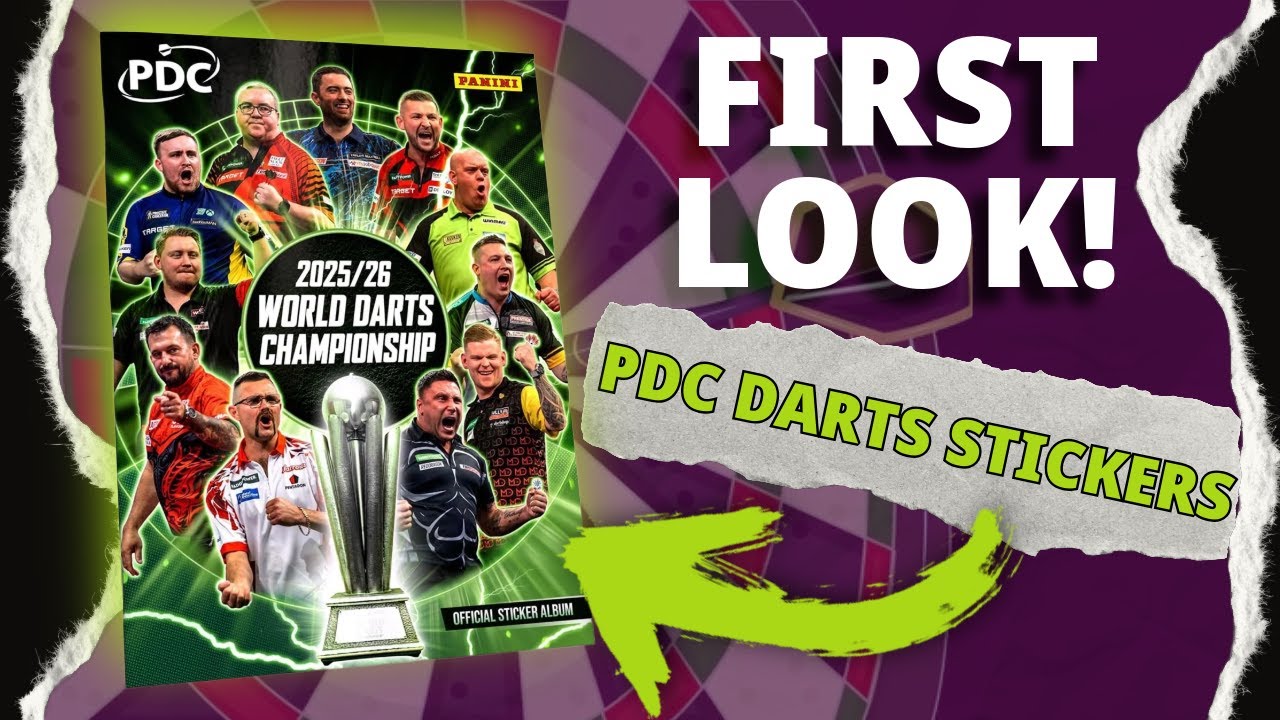 🎯 NEW Panini PDC World Darts Championship Sticker collection: FIRST LOOK 👀