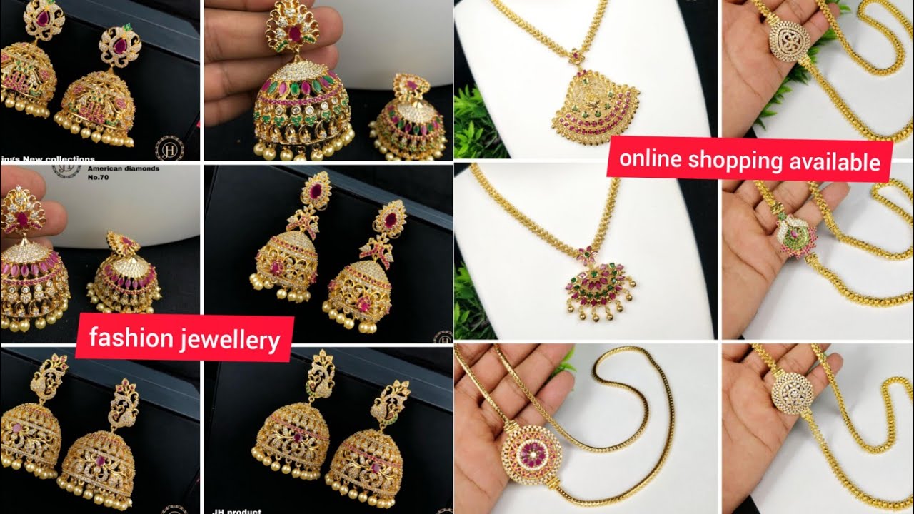 fashion jewellery online shopping available  new jewellery design sowcarpet Chennai Tamilnadu