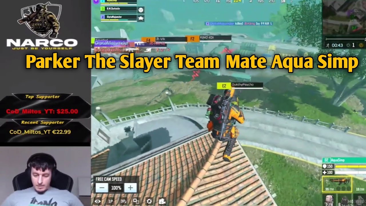 Parker The Slayer Team Mate Aqua Simp Join CoD Narco Custom Room Then This Happen 😱