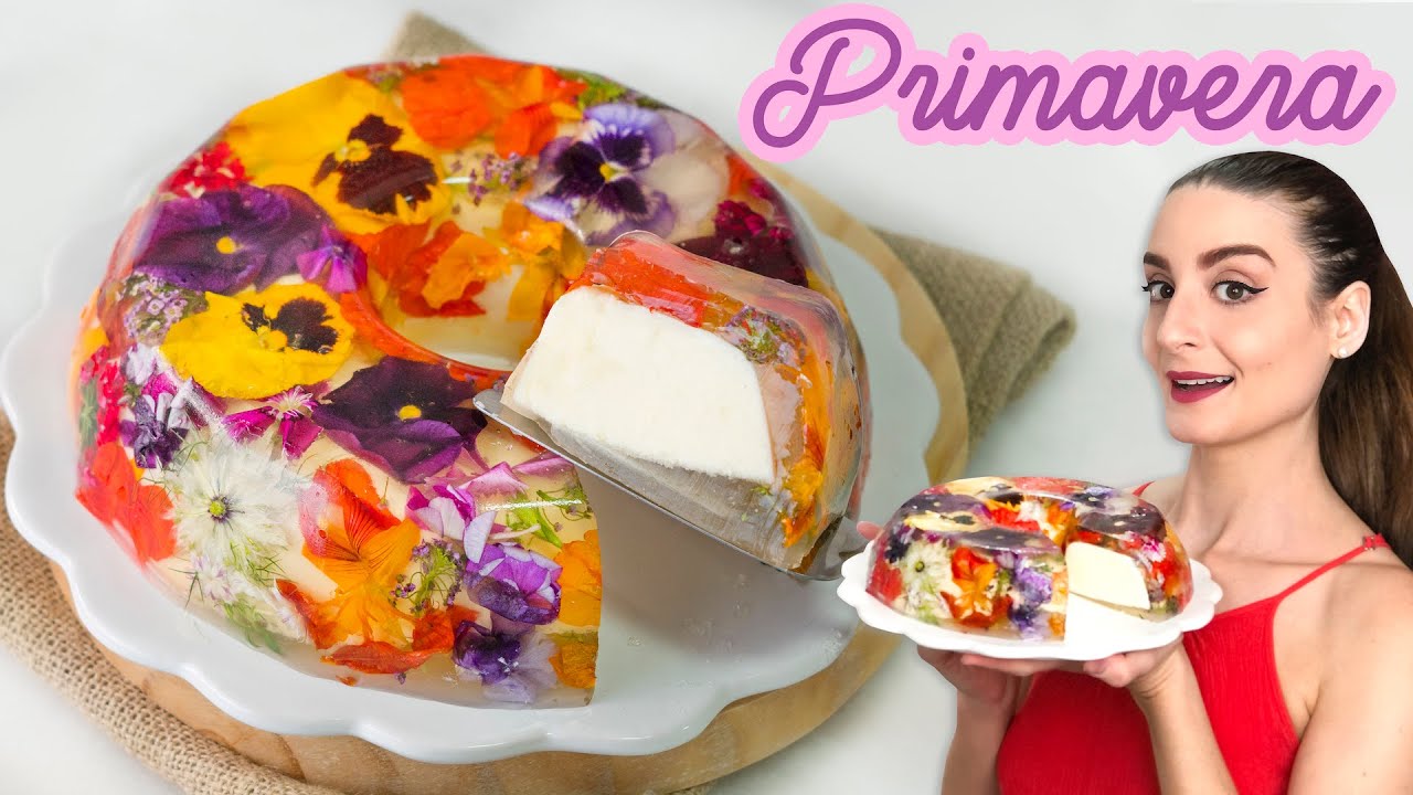 GELATINA RECHEADA (FLOTANTE) com Flores Comestíveis! - Receita de Primavera - Bom Gosto - Gabi Rossi