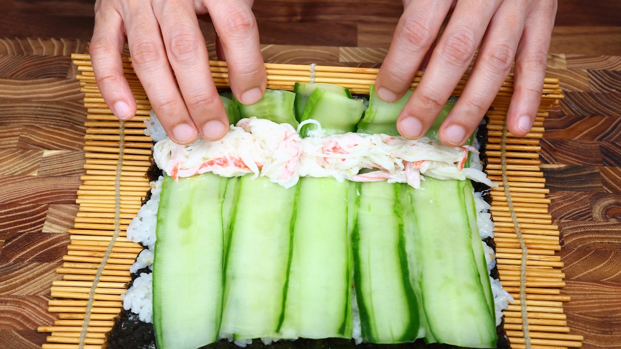 대게 김밥 간단해야 해먹어요 대게 대신 이거 | 이쁜 모양에 맛도 이뻐요 | 남편이 좋아하는 와사비 김밥