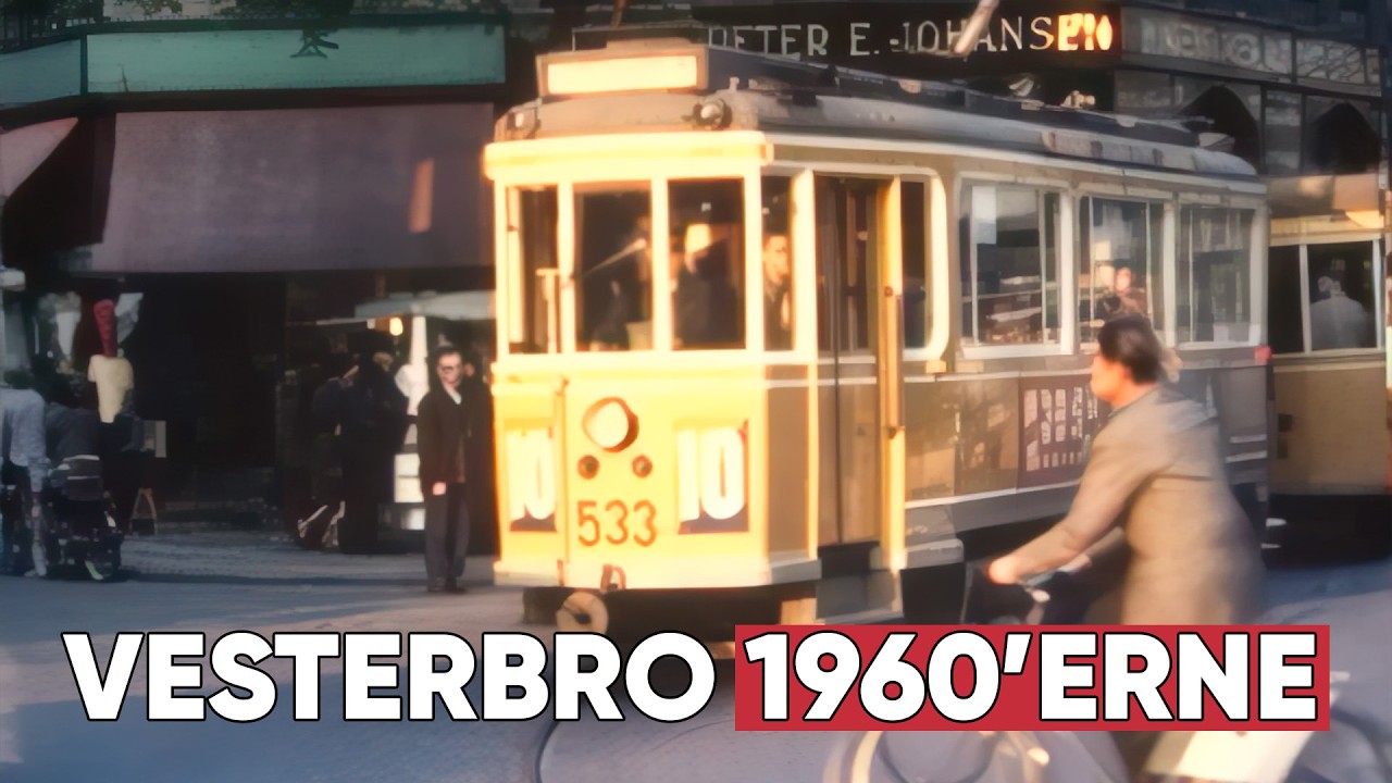 Aftenstemning på Vesterbro i 1960'erne | Restaureret i 2k og 60fps