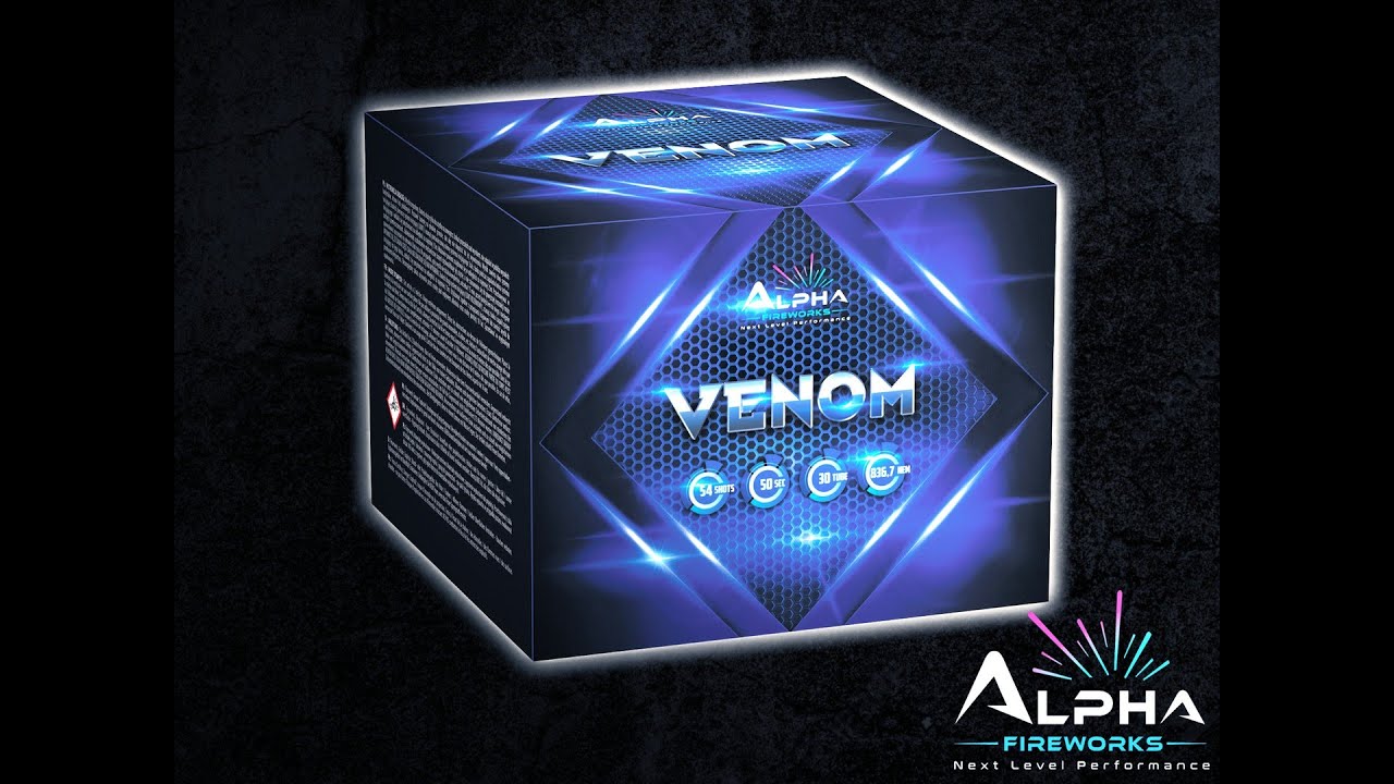 Venom 54 shots cake Alpha Fireworks