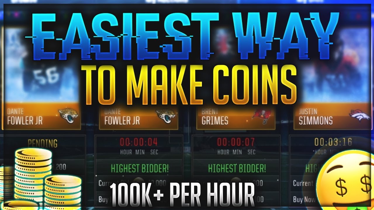 MAKE 100k+ PER HOUR! EASIEST WAY TO MAKE COINS IN MADDEN MOBILE 18 - Ultimate Freeze Coin Method
