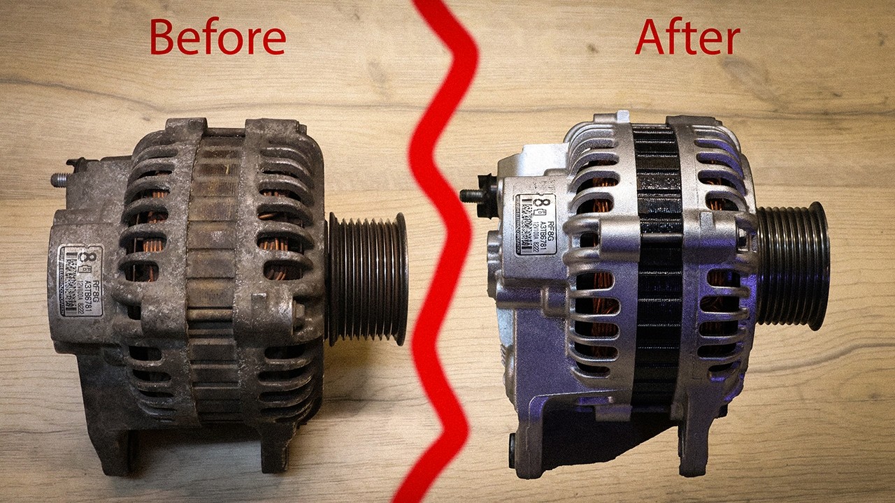 Alternator Restoration (Before/After)