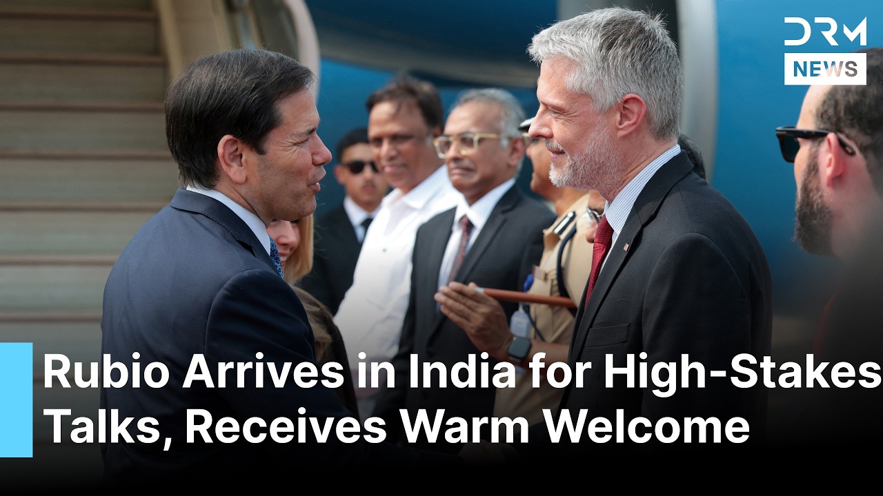 Marco Rubio Arrives in India for High-Stakes Talks, Receives Warm Welcome in Mumbai | AC1B