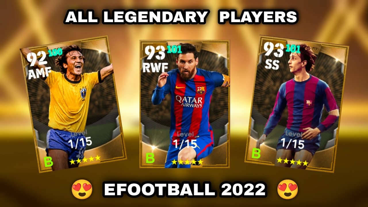 200+ All LEGENDARY Players In eFootball 2022 Mobile 🔥 PES 22
