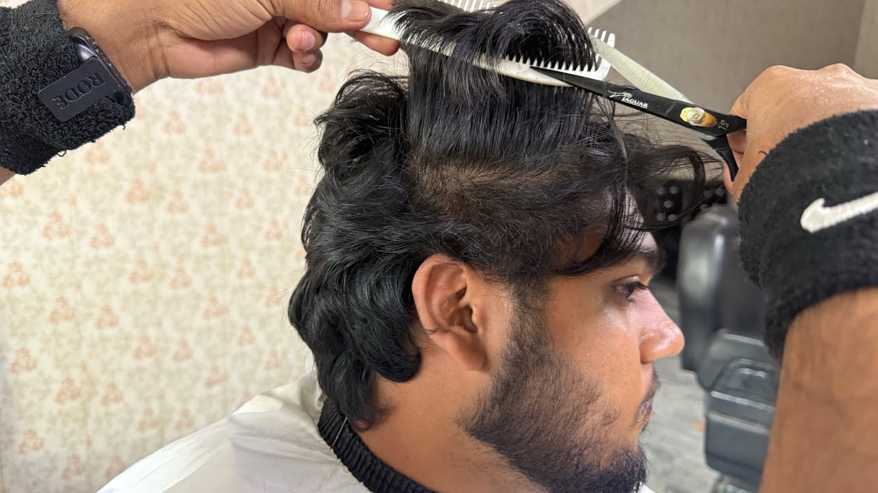 How To Scissor Cut Men’s Hair | 3 Months After Transformation | ASMR 