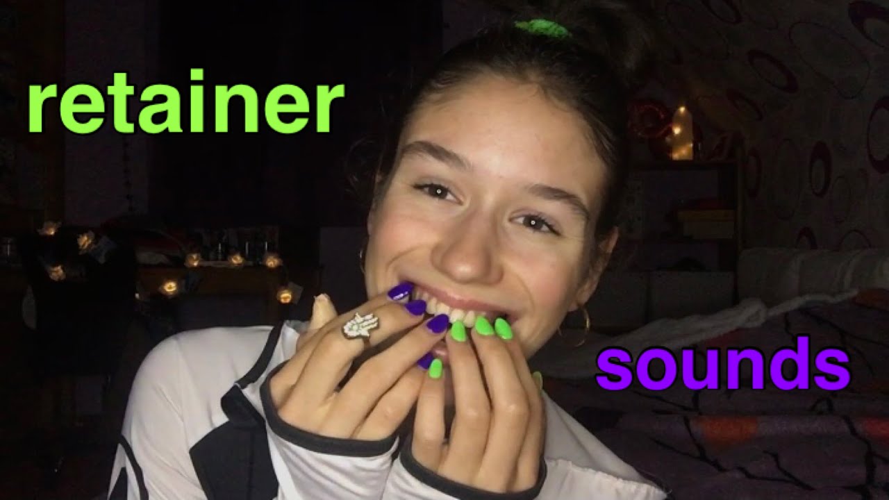 teeth tapping ASMR with retainer