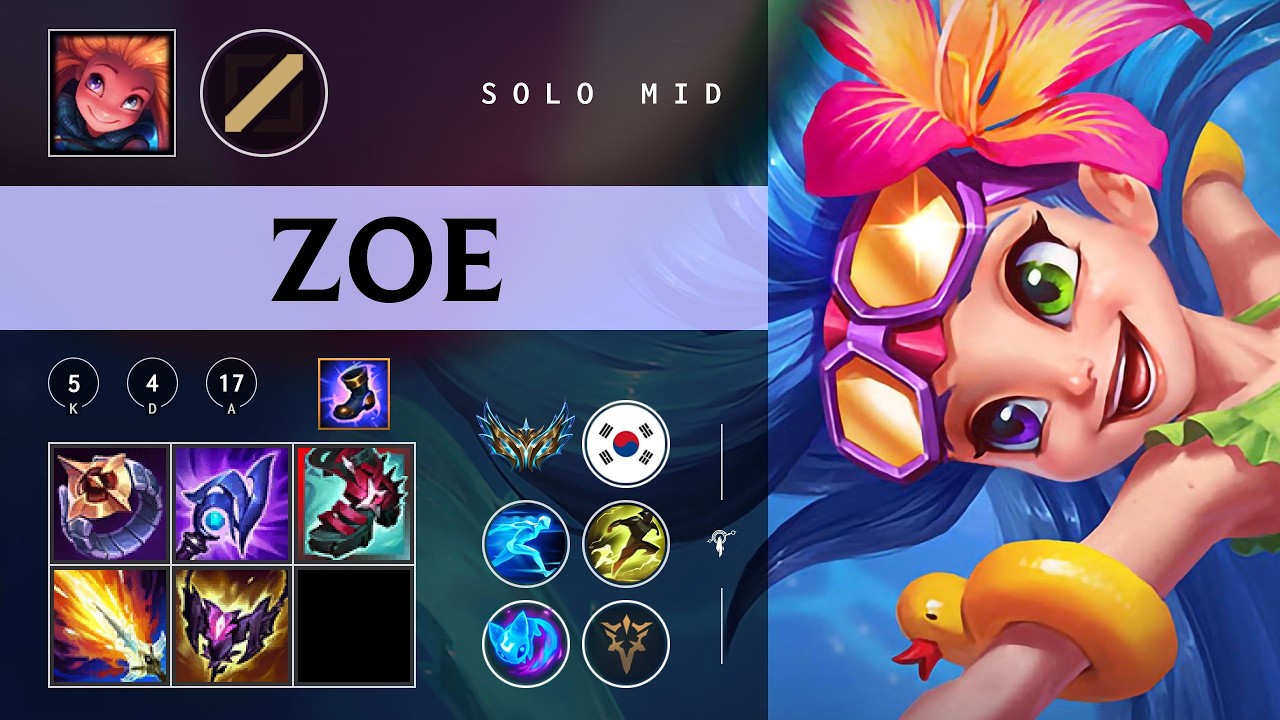 Zoe Mid vs Jayce - KR Challenger Patch 26.04