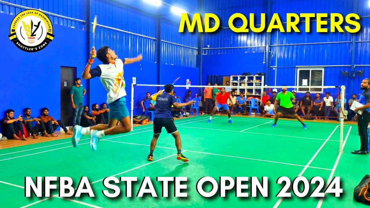 LOKESH & SASIKUMAR vs SIDHARTH & DHILEEPAN | MD QUARTERS | NFBA OPEN STATE BADMINTON TOURNAMENT 2024