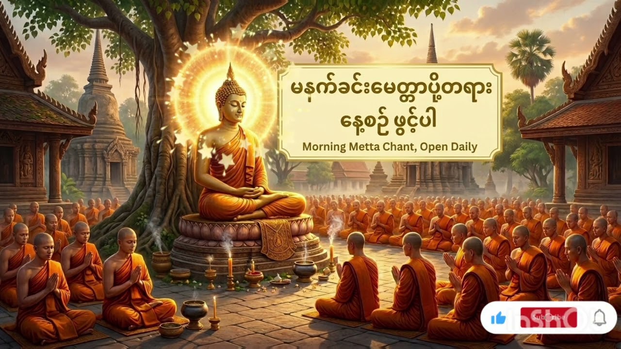 မနက်ခင်းတိုင်းဖွင့်ပါမေတ္တာပို့တရားတော်များ#တရားတော်များ #buddha 