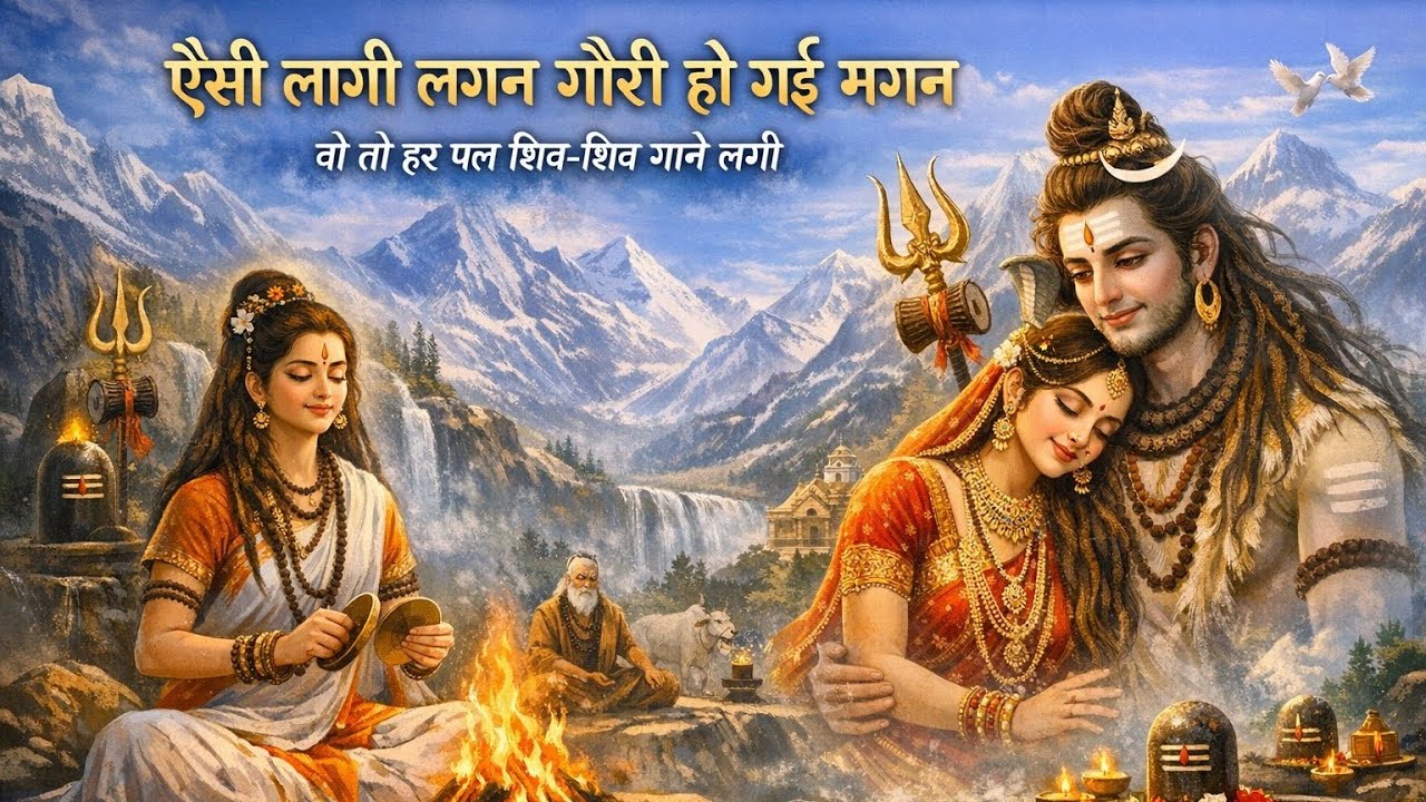 आज मिथिला नगरिया निहाल | शिव पार्वती भजन | HD भजन वीडियो | Har Har Mahadev #trending #1tranding 