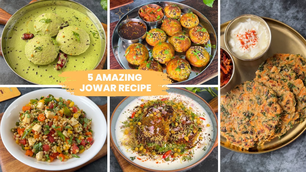 5 Amazing Jowar Recipes | Easy and Healthy recipes | Weight Loss Recipe | Neha Goyal