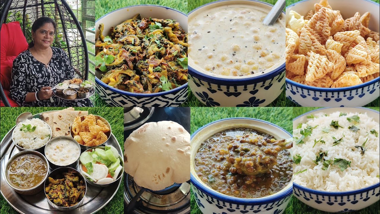 dono ka rasta apka vyavhar hi hota +Lunch🍱 karela sabji🌺 akkhi masoor dal🌺 boondi raita🌺 phulka roti