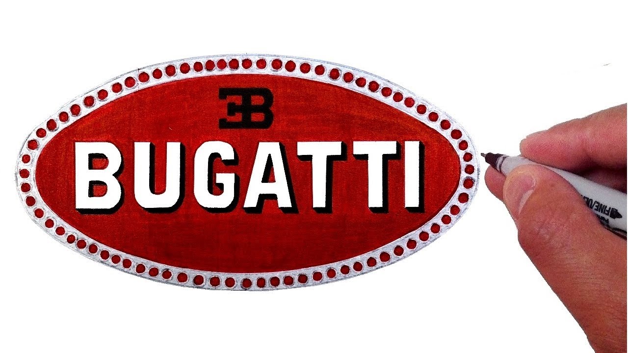 How to Draw the BUGATTI Logo (Famous Car Logos)