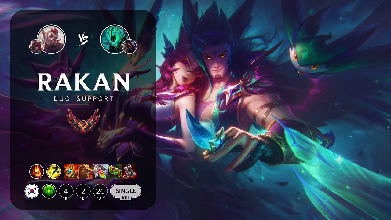 Rakan Support vs Thresh - KR Grandmaster Patch 13.17