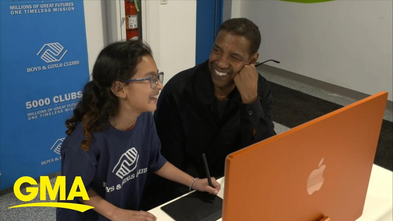 Denzel Washington celebrates Boys and Girls Club's 5,000th location | GMA