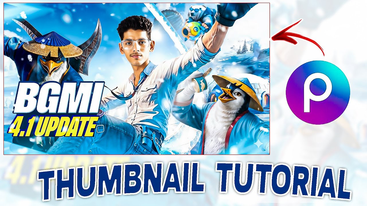 How to Create YouTube Thumbnail in PicsArt (Step by Step) #photoshop
