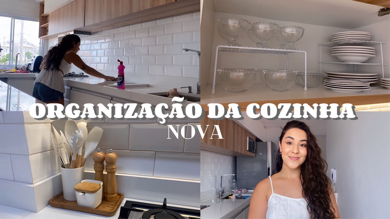 ORGANIZEI A COZINHA DO ZERO APÓS A INSTALAÇÃO DOS MÓVEIS | APÊ 48m²