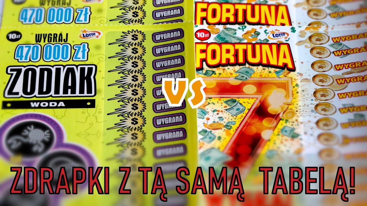 ODC#313 ZODIAK⭐️🌛 vs FORTUNA 7👛7️⃣❗️🤜🤛 Zdrapki z tą samą tabelą❗️ Prawdziwy nokaut❗️😱👆