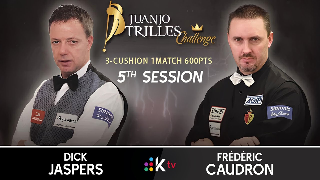 Juanjo Trilles 2012｜Dick JASPERS vs Fr&eacute;d&eacute;ric CAUDRON - Session 5 (Race to 300 points)