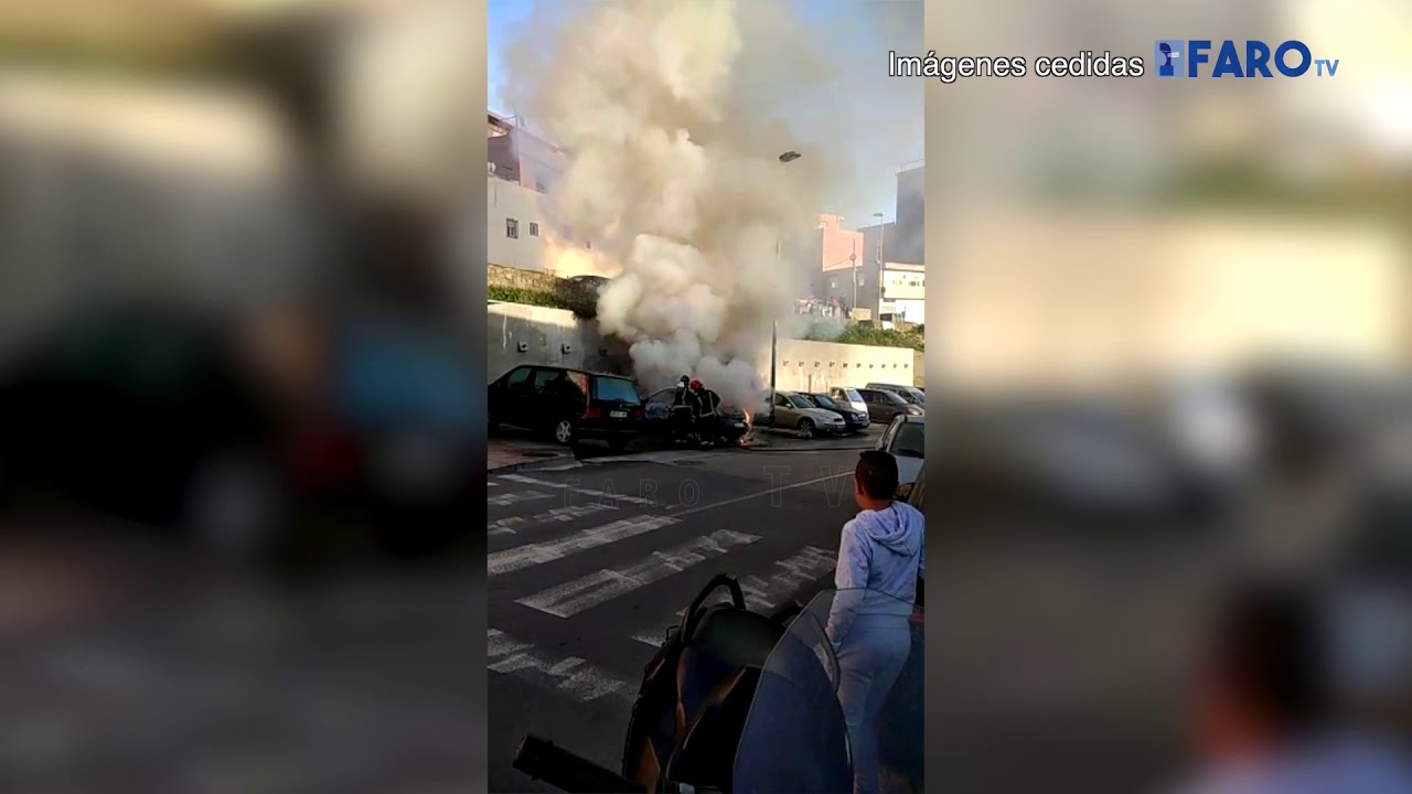 Arde un coche, en cuestión de minutos, en el Príncipe