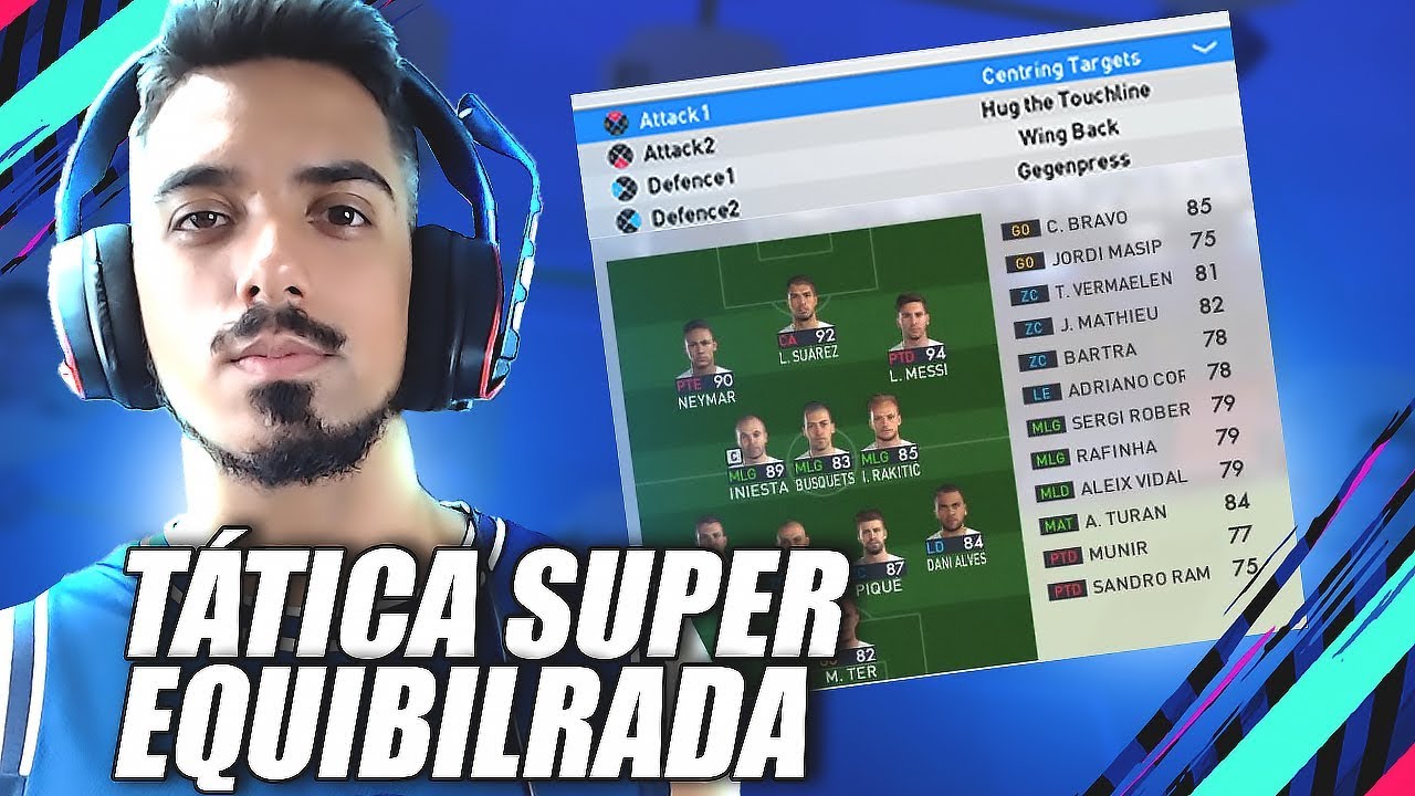 PES 2019 - A MINHA FORMAÇÃO - BOA PARA DEFENDER E MUITO EFICIENTE PARA ATACAR