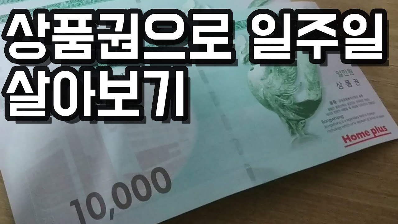 [직장인 가계부]상품권으로 일주일 살아보기, 홈플러스에서 장보기, 회사누나결혼식가기, VLOG