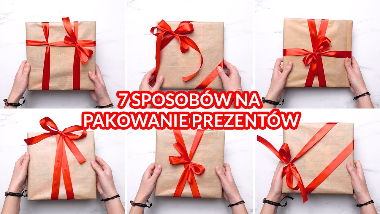 7 pięknych sposob&oacute;w na wiązanie wstążki na prezentach!