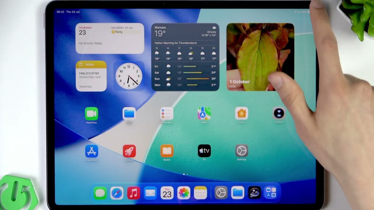 Как настроить Пункт управления на iPad Air 13 2026