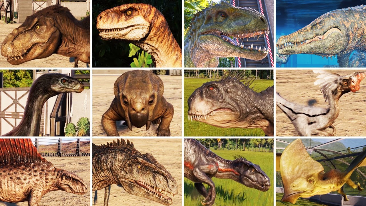 ALL 102 DINOSAURS - Jurassic World Evolution 2