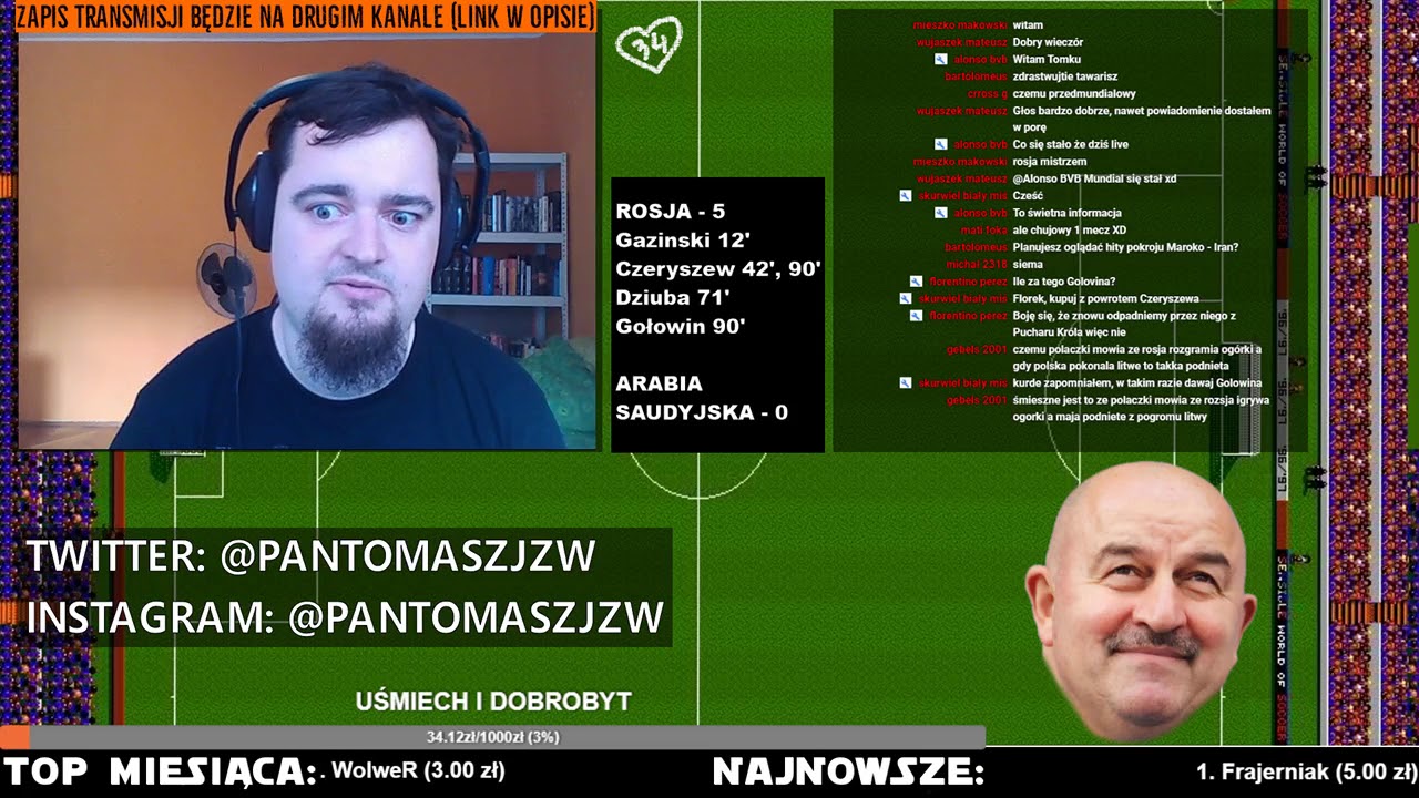 Mistrzostwa Świata 2018 Live #1 (zapis lajwa 14/06/2018)