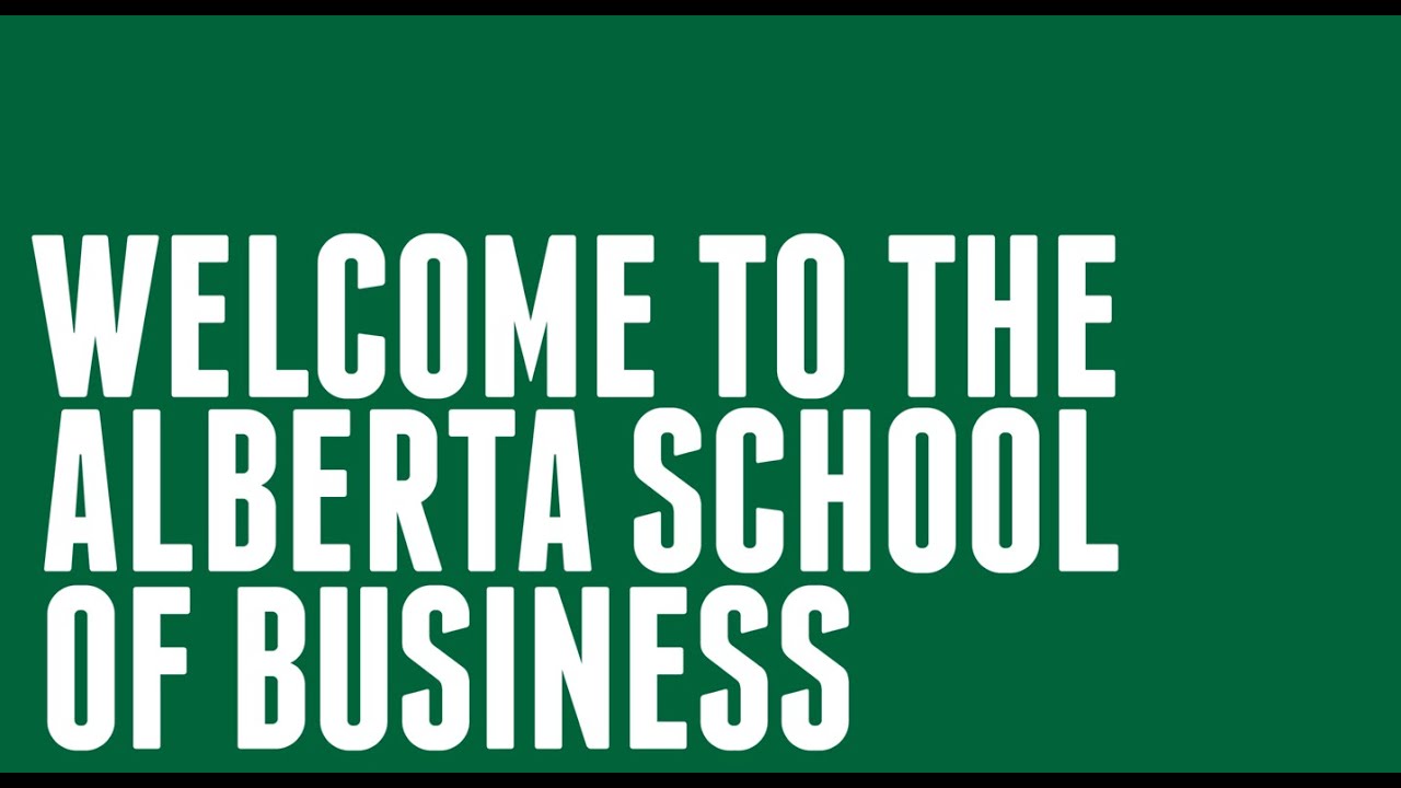 Alberta School of Business Orientation 2014