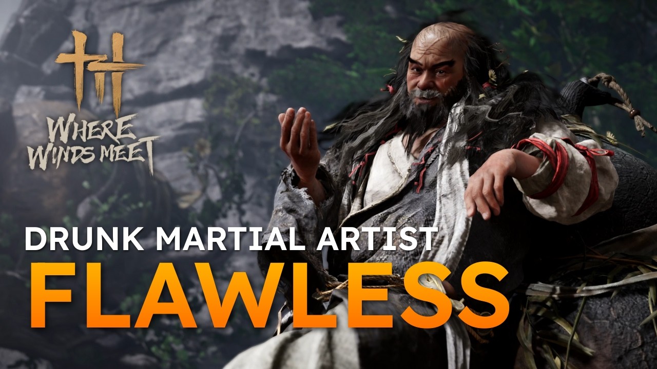 Where Winds Meet - (Trails - Abyss) Drunk Martial Artist No Damage Flawless Run