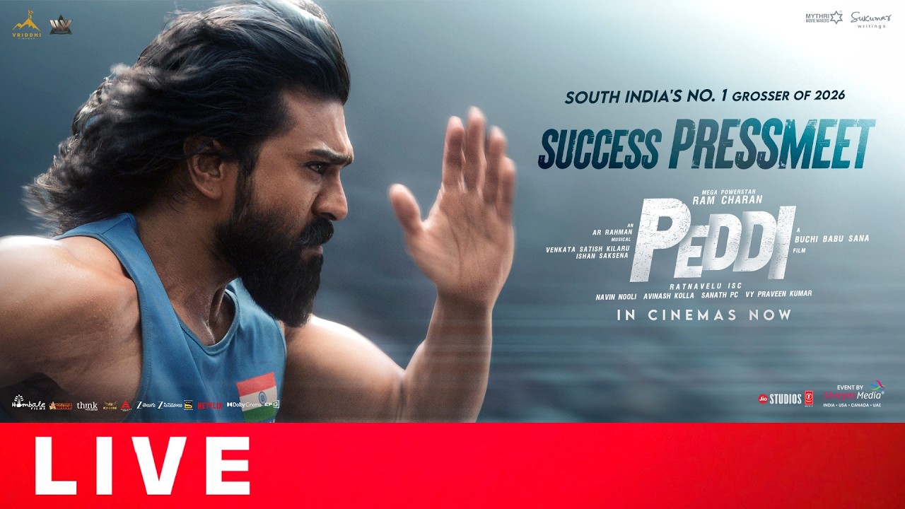 Peddi Success Press Meet Live | Ram Charan | Buchi Babu | Janhvi Kapoor | AR Rahman | Shreyas Media