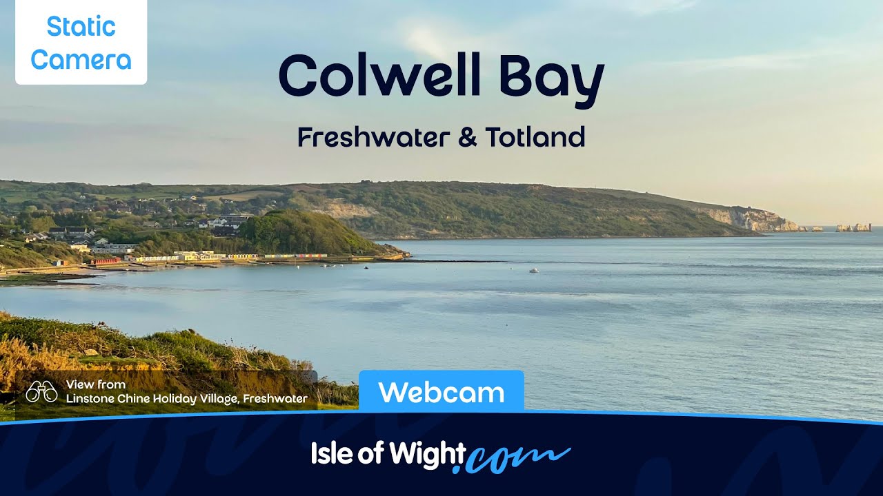 🔴 Colwell Bay | Static Camera | Totland Bay | Isle of Wight Webcams UK