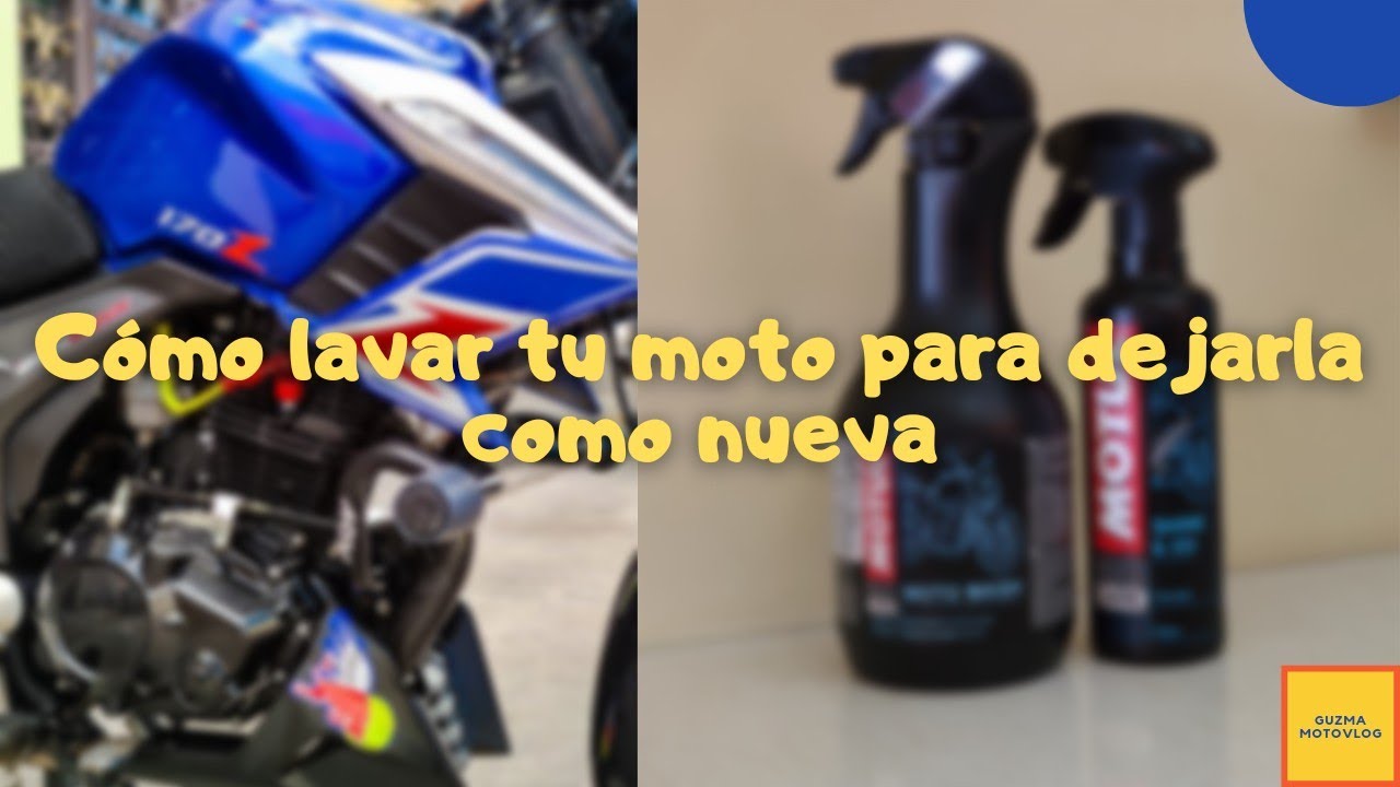 Lavado de motocicleta con productos MOTUL, Motul E2 (Moto Wash), Motul E5 (Shine & Go)😱IMPRESIONANTE
