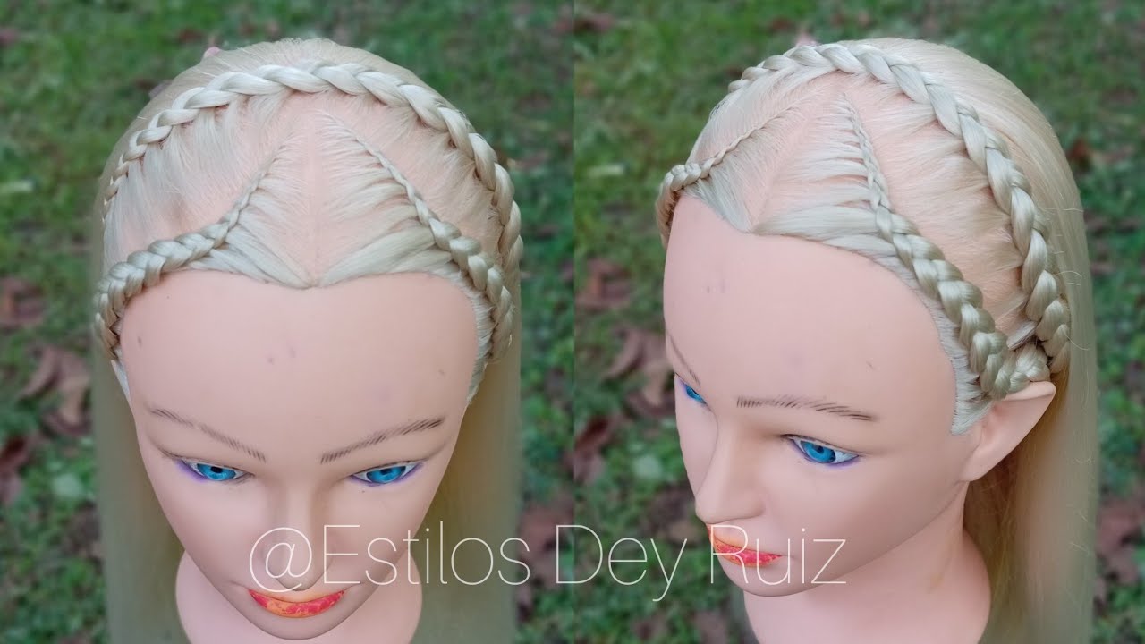 PEINADO FÁCIL CON TRENZAS    #peinados